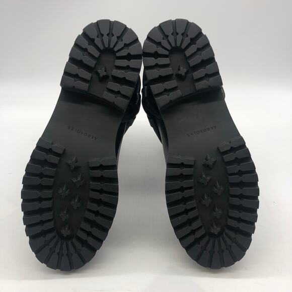 Aerosoles Womens Sabin Motorcycle Ankle Leather Boots Black Size 7 M - Picture 6 of 10